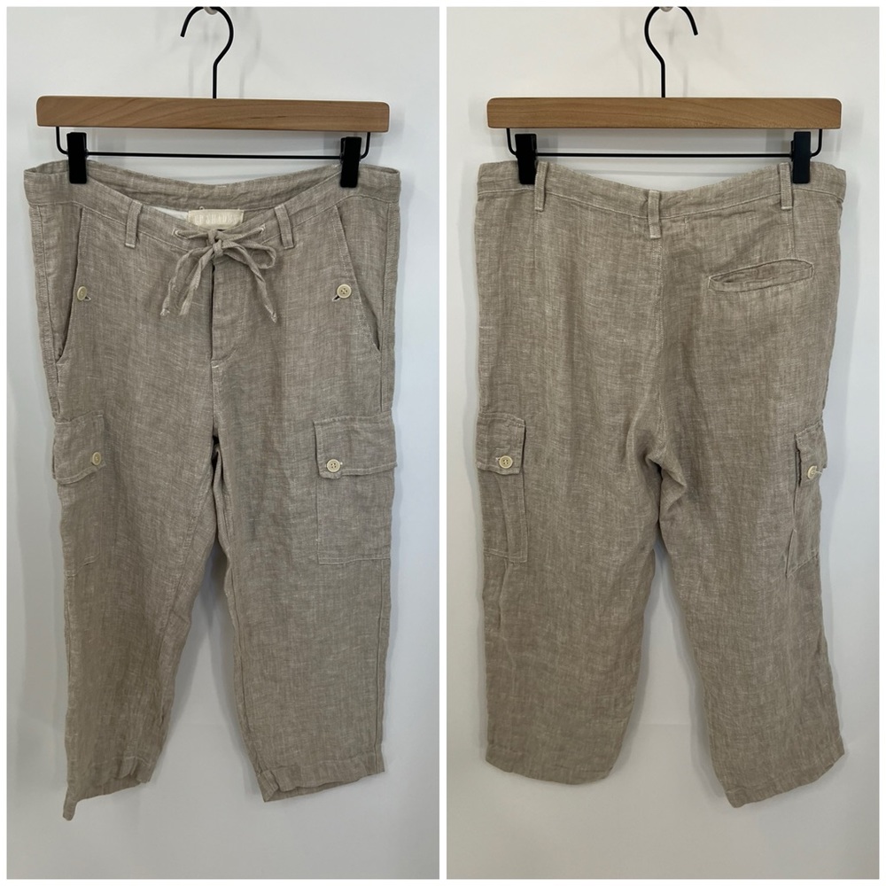 CP Shades linen crop cargo pants
